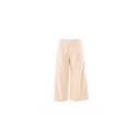 Pantacourt "Breeze" Rayé Beige et Rose