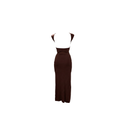 Robe Dos Nu "Sofia" Marron