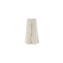 Pantacourt "Breeze" Rayé Beige et Gris