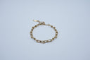 Bracelet Maillons Graphiques "Noeud Carré"