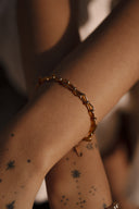 Bracelet Maillons Graphiques "Noeud Carré"