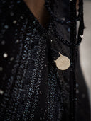 Robe Longue "Stellata"  Noire