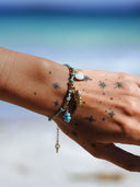 Bracelet "Ocean" Coquillage Azur