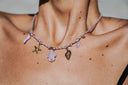 Collier "Océan" Tortue Rose