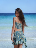Jupe Courte "Onda" Azur