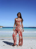 Pantalon Fluide "Verão" Rouge