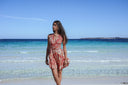Robe Courte "Sol" Rouge