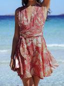 Robe Courte "Sol" Rouge