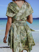 Robe Courte "Sol" Verte