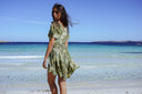 Robe Courte "Sol" Verte