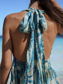 Robe Courte "Sol" Azur
