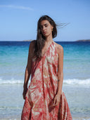 Robe Longue "Areia" Rouge