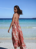Robe Longue "Areia" Rouge