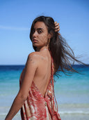 Robe Longue "Areia" Rouge