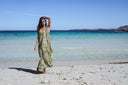 Robe Longue "Areia" Verte
