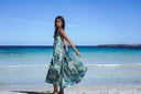 Robe Longue "Areia" Azur
