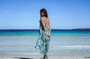 Robe Longue "Areia" Azur