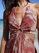 Robe Longue "Selva" Rouge
