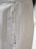Pantacourt "Breeze" Rayé Beige et Gris
