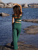 Pantalon Fluide "Eva" Acqua