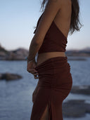 Top "Tia" Marron