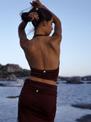 Top "Tia" Marron