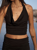 Top "Tia" Noir