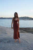 Robe Lacée "Elia" Marron