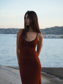 Robe Lacée "Elia" Marron
