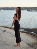 Robe Dos Nu "Sofia" Noire