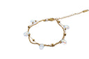 Bracelet Double Chaîne "Aura Nacrée"