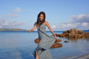 Robe Longue "Stellata" Azur