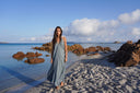Robe Longue "Stellata" Azur