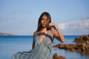 Robe Longue "Stellata" Azur