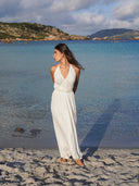 Robe Longue "Stellata" Blanche