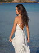 Robe Longue "Stellata" Blanche