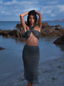 Jupe Longue "Eclipse" Bleu Azur