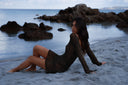 Robe Transparente "Costa" Noire