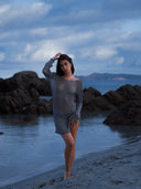 Robe Transparente "Costa" Bleu Azur