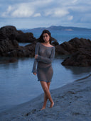 Robe Transparente "Costa" Bleu Azur