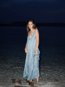 Robe Longue "Stellata" Azur