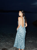 Robe Longue "Stellata" Azur