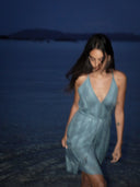 Robe Courte "Dea" Azur