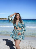 Top Évasé "Beleza" Azur