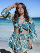 Top Évasé "Beleza" Azur