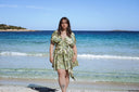Robe Courte "Sol" Verte