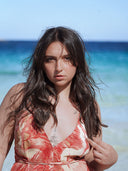 Robe Longue "Areia" Rouge