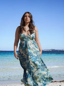 Robe Longue "Areia" Azur