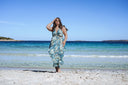 Robe Longue "Selva" Azur