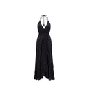 Robe Longue "Stellata"  Noire